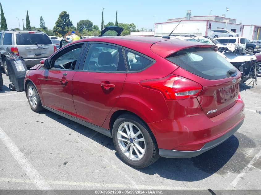 2015 Ford Focus Se VIN: 1FADP3K2XFL222121 Lot: 39521288