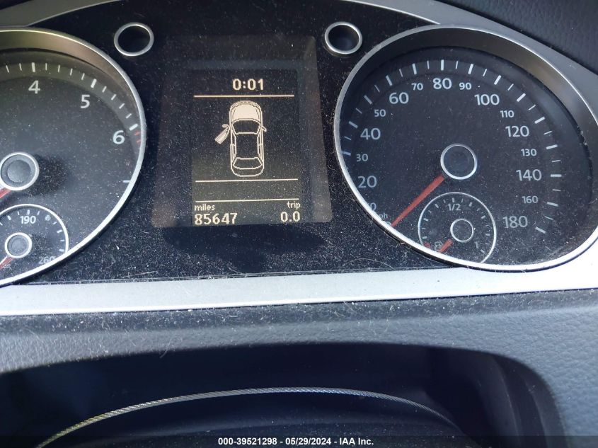 2010 Volkswagen Cc Sport VIN: WVWMN7AN0AE533265 Lot: 39521298