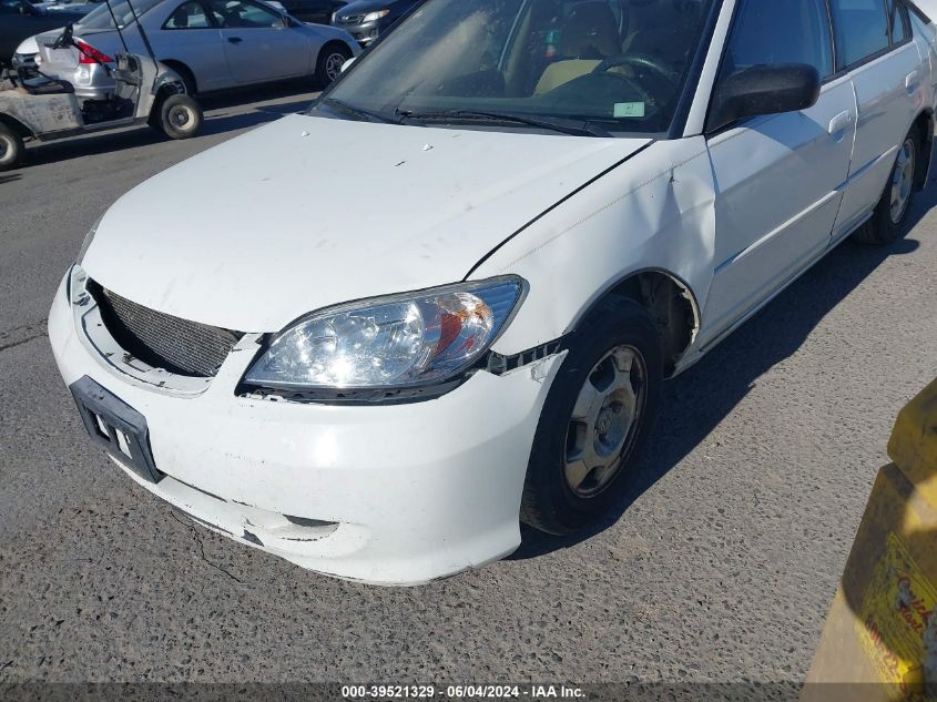2004 Honda Civic Hybrid VIN: JHMES96654S015974 Lot: 39521329