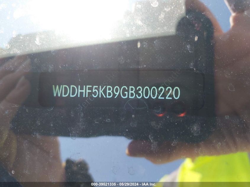 2016 Mercedes-Benz E 350 VIN: WDDHF5KB9GB300220 Lot: 39521335