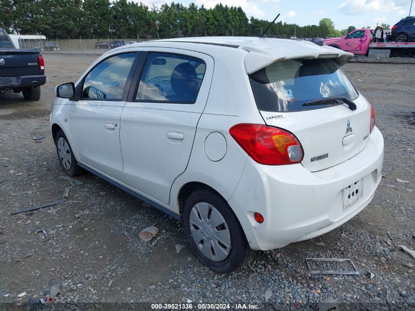 2015 Mitsubishi Mirage De VIN: ML32A3HJ8FH040876 Lot: 39521336