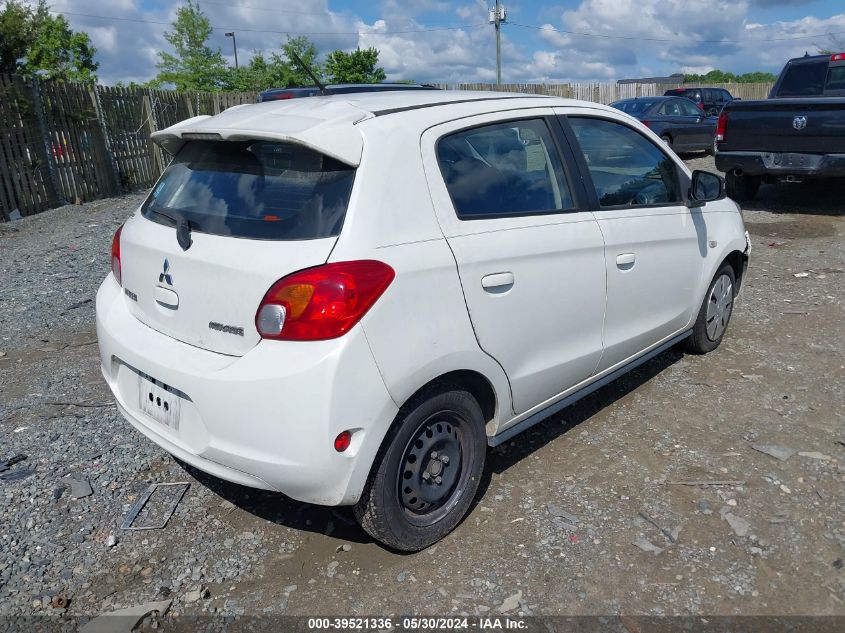 2015 Mitsubishi Mirage De VIN: ML32A3HJ8FH040876 Lot: 39521336