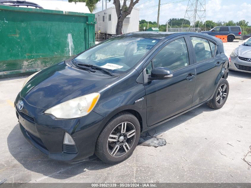 2012 Toyota Prius C Two VIN: JTDKDTB35C1517797 Lot: 39521339