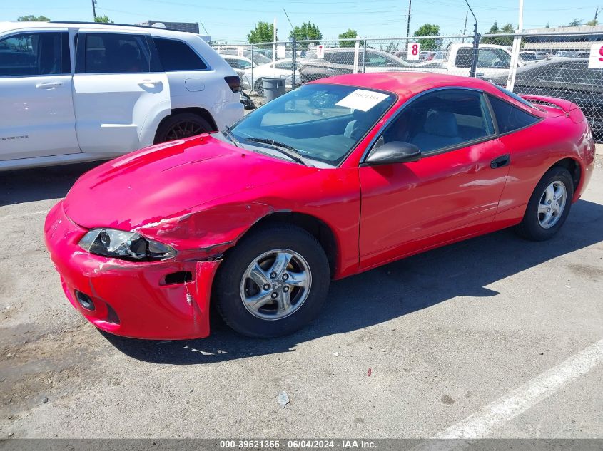 1998 Mitsubishi Eclipse Rs VIN: 4A3AK34Y4WE037724 Lot: 39521355