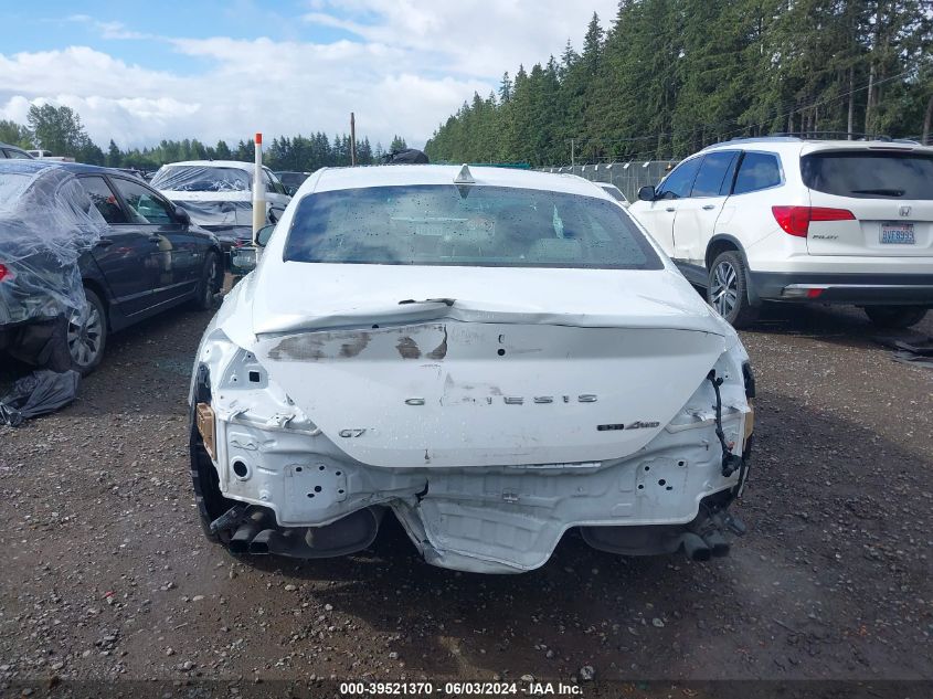 2022 Genesis G70 3.3T Awd VIN: KMTG54TE9NU102574 Lot: 39521370