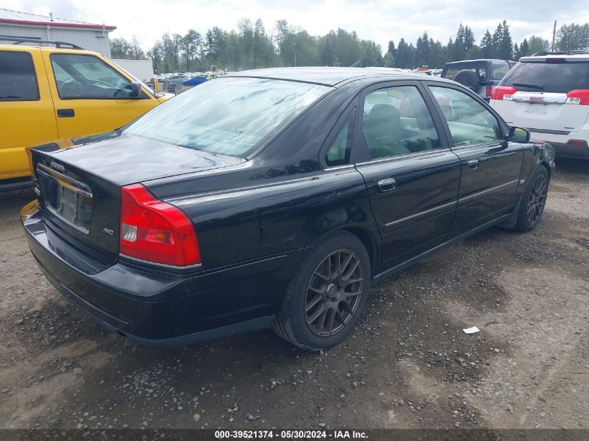 2005 Volvo S80 2.5T/2.5T Awd VIN: YV1TH592051397597 Lot: 39521374