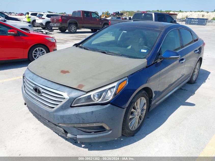 2015 Hyundai Sonata Limited VIN: 5NPE34AF7FH011256 Lot: 39521382