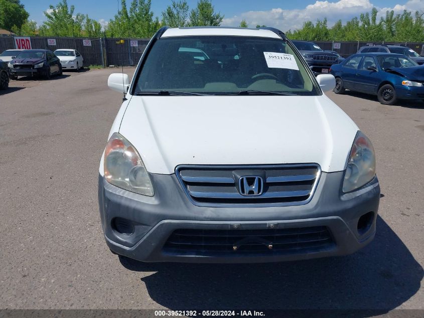 2005 Honda Cr-V Ex VIN: JHLRD78845C039956 Lot: 39521392