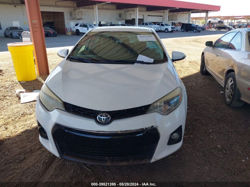 2014 Toyota Corolla S Plus VIN: 2T1BURHEXEC080972 Lot: 39521395