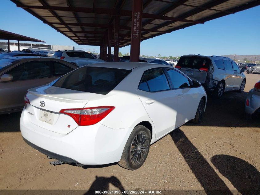 2014 Toyota Corolla S Plus VIN: 2T1BURHEXEC080972 Lot: 39521395