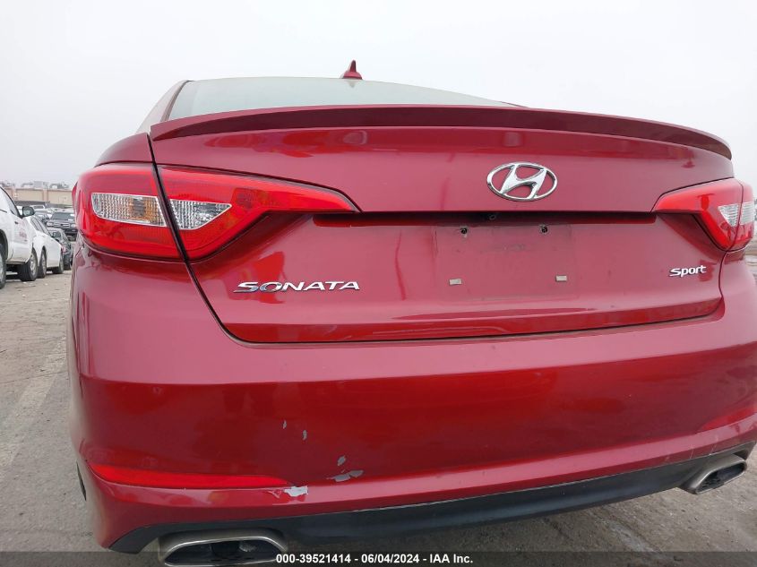 2015 Hyundai Sonata Sport VIN: 5NPE34AF8FH180296 Lot: 39521414