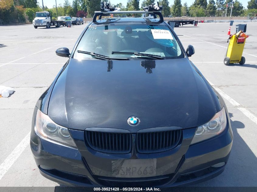 2006 BMW 325I VIN: WBAVB13576KX65343 Lot: 39521428