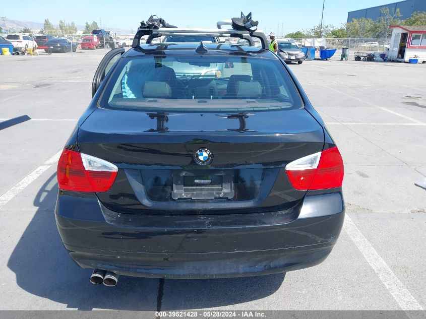 2006 BMW 325I VIN: WBAVB13576KX65343 Lot: 39521428