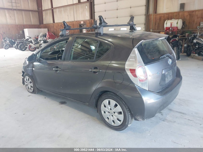 2013 Toyota Prius C Two VIN: JTDKDTB35D1031461 Lot: 39521444