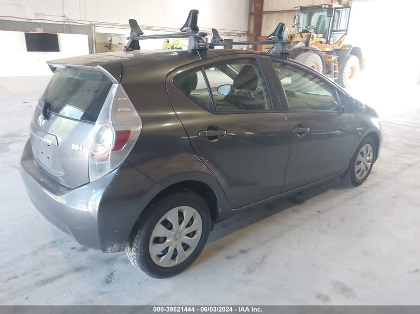 2013 Toyota Prius C Two VIN: JTDKDTB35D1031461 Lot: 39521444