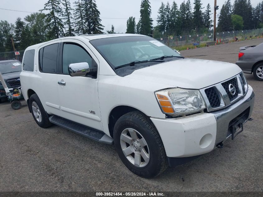 2005 Nissan Armada Se/Le VIN: 5N1AA08B75N739198 Lot: 39521454