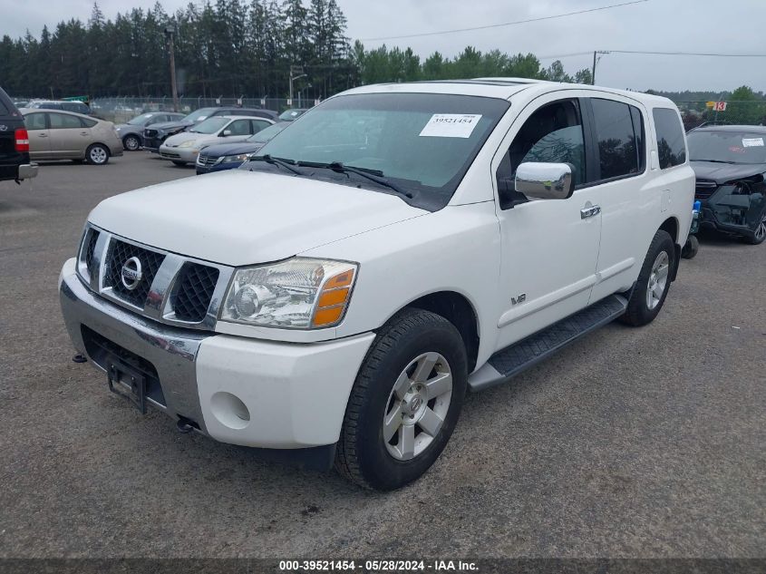 2005 Nissan Armada Se/Le VIN: 5N1AA08B75N739198 Lot: 39521454