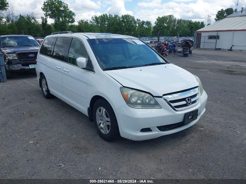 2007 Honda Odyssey Ex-L VIN: 5FNRL38747B443670 Lot: 39521465