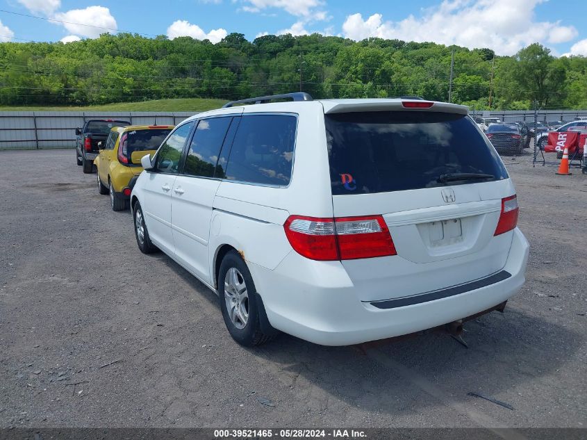 2007 Honda Odyssey Ex-L VIN: 5FNRL38747B443670 Lot: 39521465