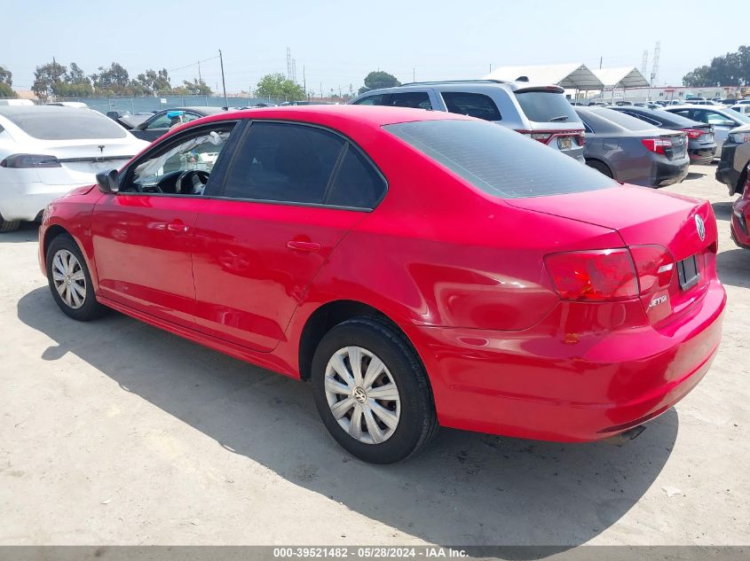 2014 Volkswagen Jetta 2.0L S VIN: 3VW2K7AJ2EM234421 Lot: 39521482