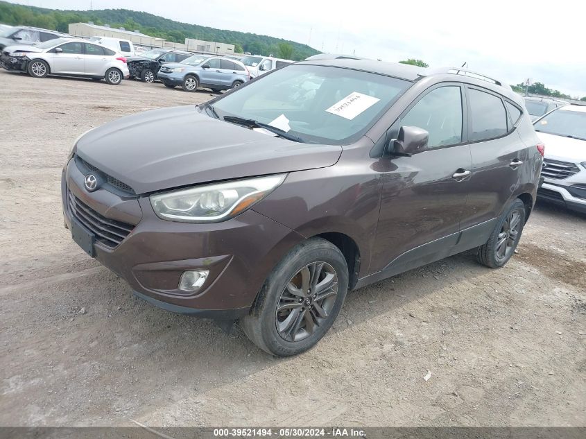 2014 Hyundai Tucson Se VIN: KM8JUCAG4EU914849 Lot: 39521494