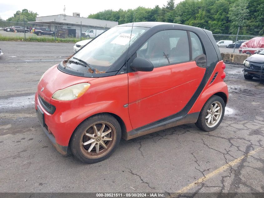 2008 Smart Fortwo Passion/Pure VIN: WMEEJ31X18K144870 Lot: 39521511