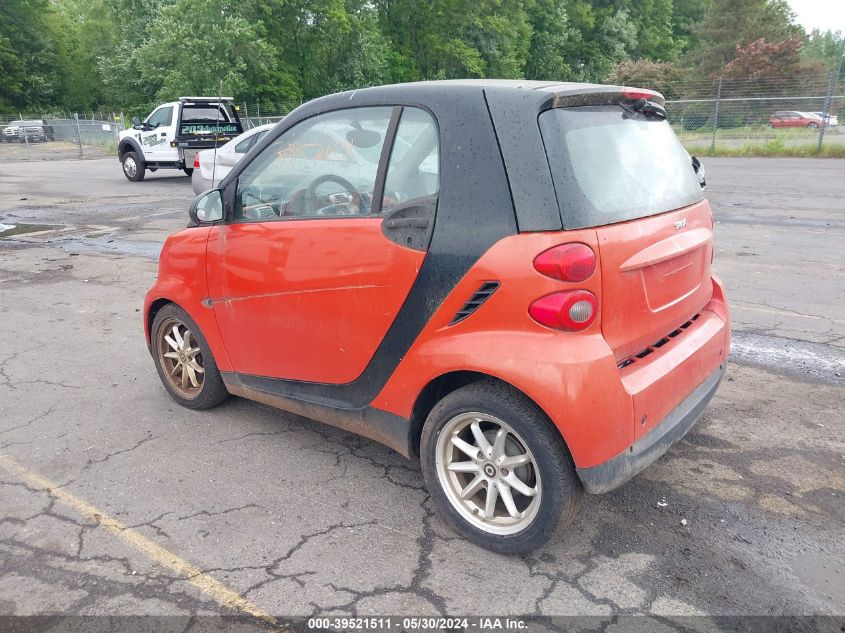 2008 Smart Fortwo Passion/Pure VIN: WMEEJ31X18K144870 Lot: 39521511