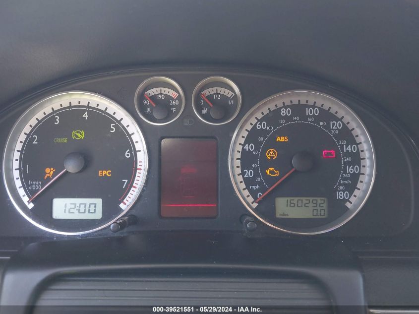 2003 Volkswagen Passat W8 VIN: WVWUK63B83P333358 Lot: 39521551