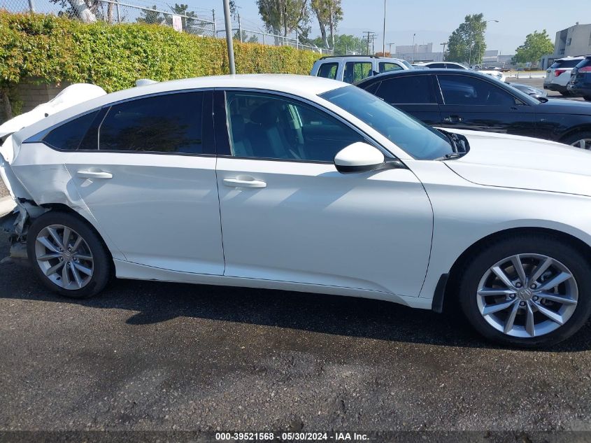 2021 Honda Accord Lx VIN: 1HGCV1F1XMA042486 Lot: 39521568