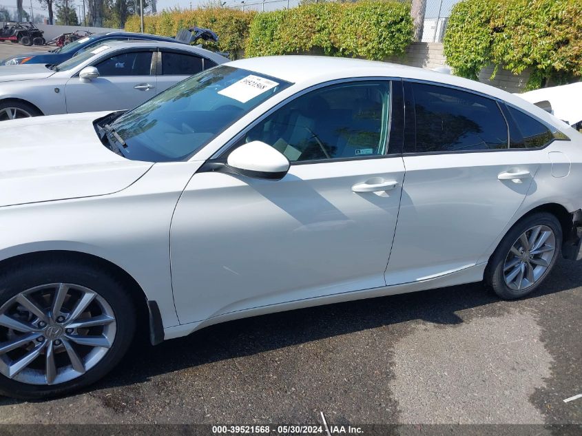 2021 Honda Accord Lx VIN: 1HGCV1F1XMA042486 Lot: 39521568
