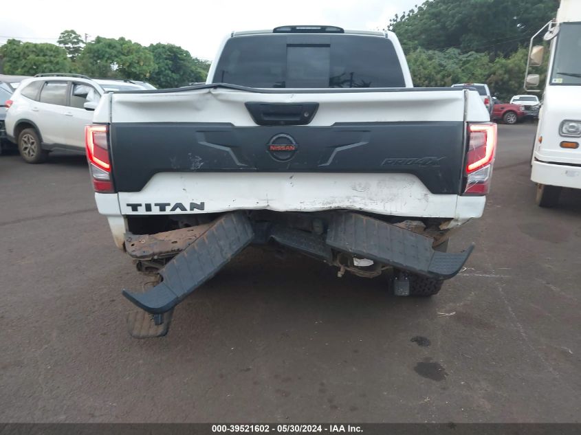 2021 Nissan Titan Pro-4X 4X4 VIN: 1N6AA1ED2MN500458 Lot: 39521602