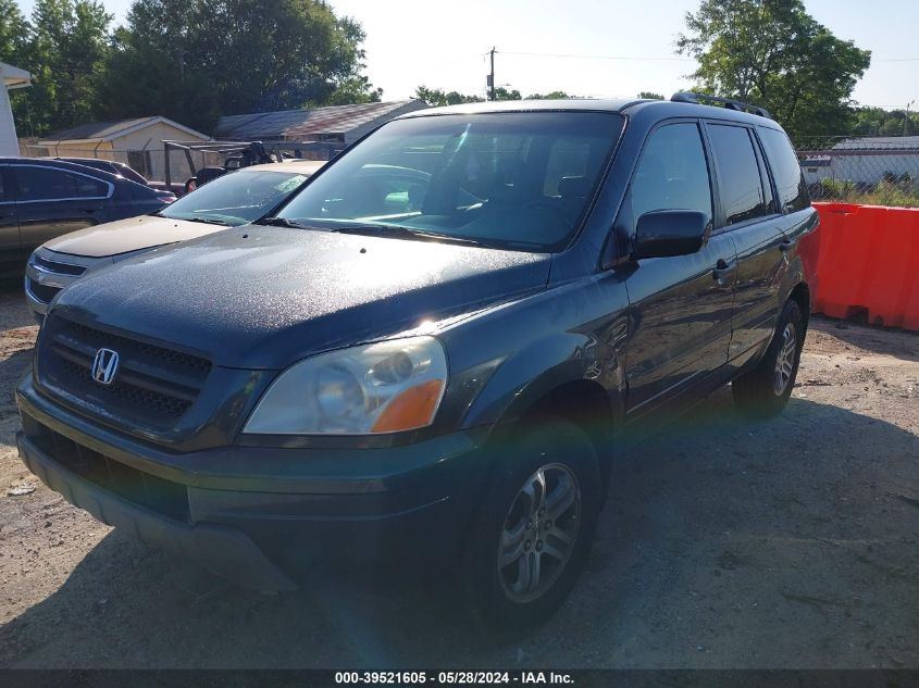 2005 Honda Pilot Ex-L VIN: 5FNYF18525B004597 Lot: 39521605