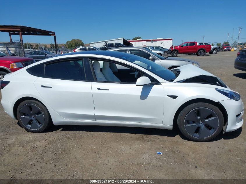 2022 Tesla Model 3 Long Range Dual Motor All-Wheel Drive VIN: 5YJ3E1EB3NF204475 Lot: 39521612