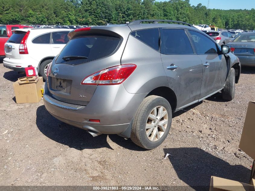 2011 Nissan Murano Sl VIN: JN8AZ1MU2BW051257 Lot: 39521983