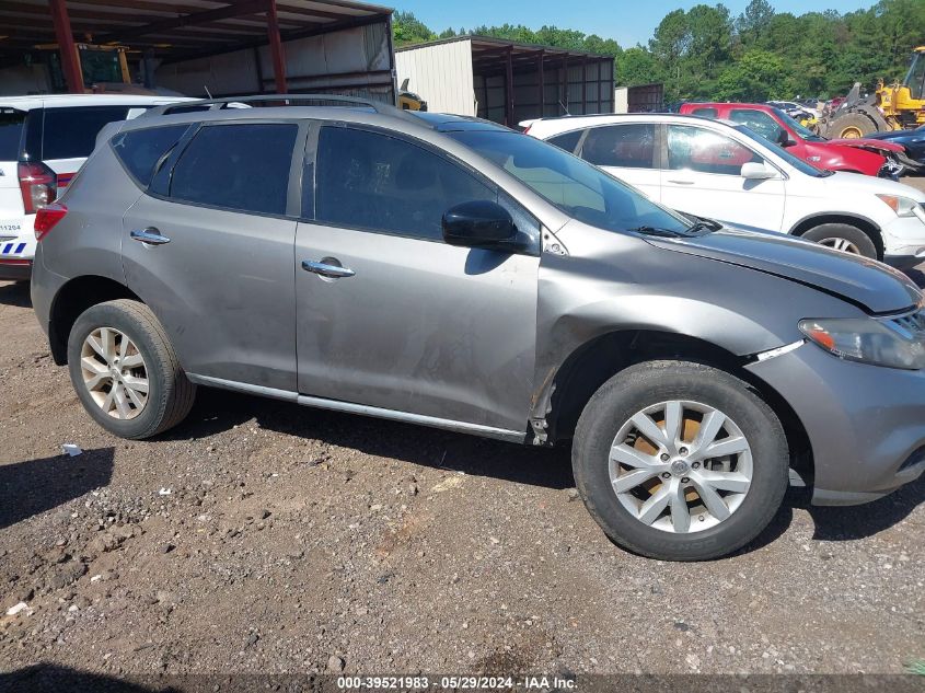 2011 Nissan Murano Sl VIN: JN8AZ1MU2BW051257 Lot: 39521983