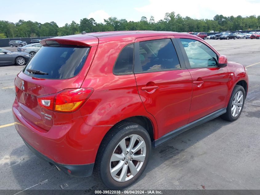 2015 Mitsubishi Outlander Sport Es VIN: 4A4AP3AU9FE005396 Lot: 39522038