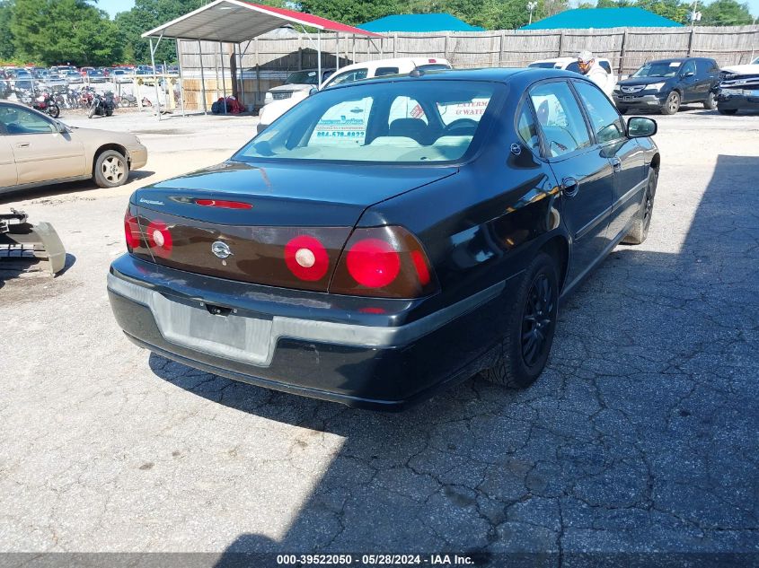 2004 Chevrolet Impala VIN: 2G1WF55E049272580 Lot: 39522050