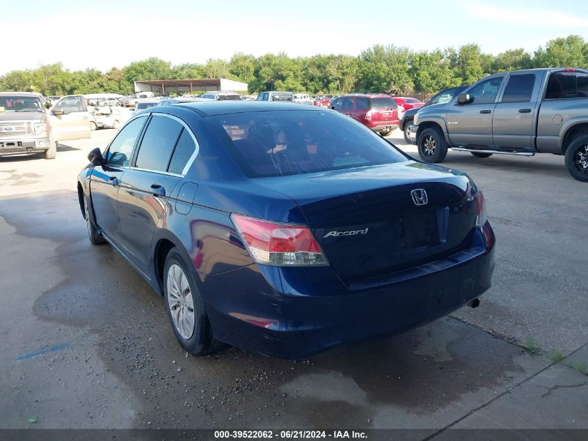 2010 Honda Accord 2.4 Lx VIN: 1HGCP2F3XAA012823 Lot: 39522062