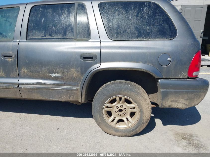 2003 Dodge Durango Slt VIN: 1D4HR48Z23F625040 Lot: 39522099