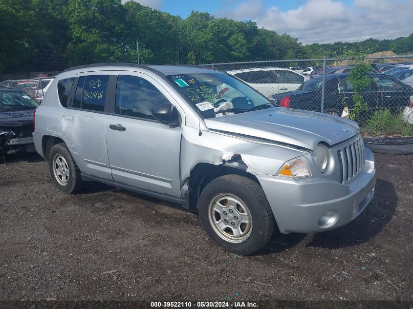 2008 Jeep Compass Sport VIN: 1J8FT47W58D551640 Lot: 39522110