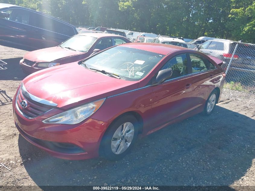 2014 Hyundai Sonata Gls VIN: 5NPEB4AC4EH826473 Lot: 39522119