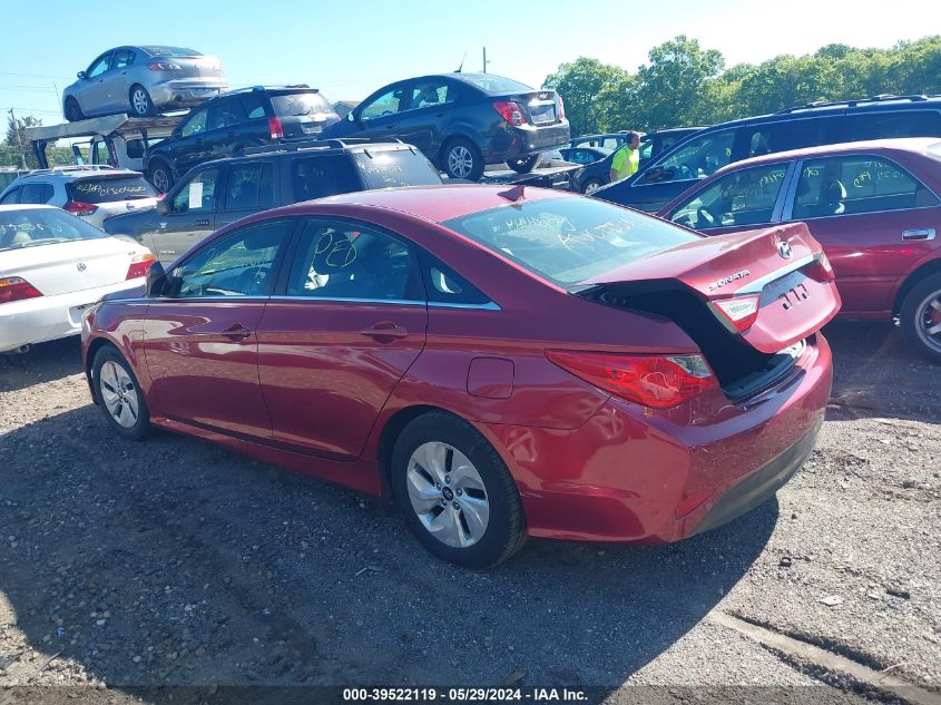 2014 Hyundai Sonata Gls VIN: 5NPEB4AC4EH826473 Lot: 39522119