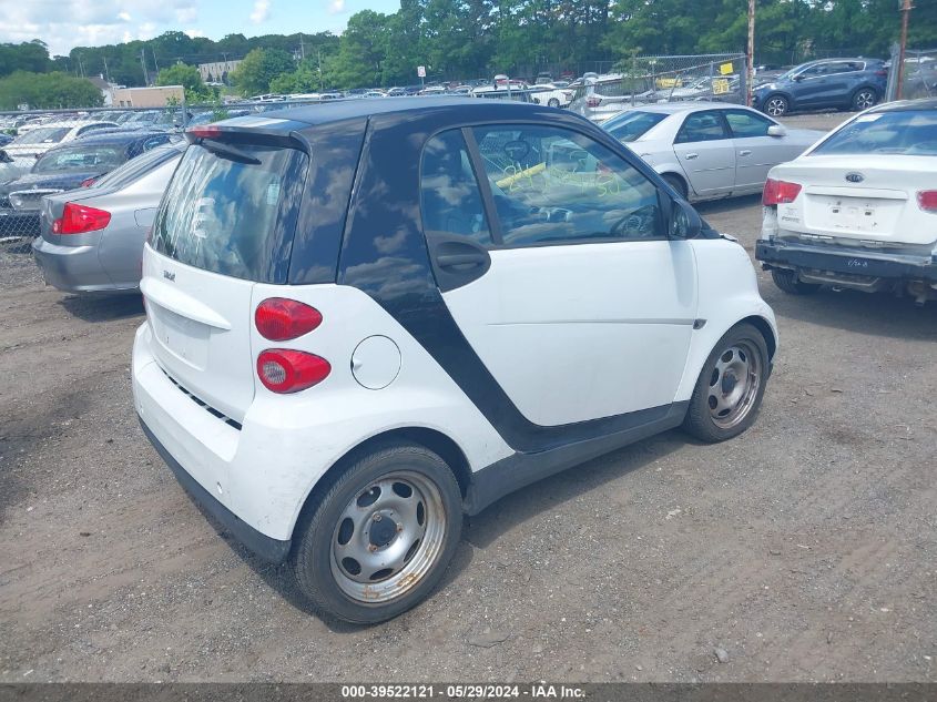 2012 Smart Fortwo Passion/Pure VIN: WMEEJ3BA7CK531958 Lot: 39522121