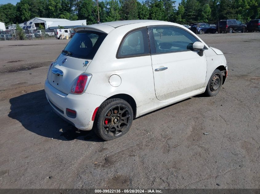 2015 Fiat 500 Sport VIN: 3C3CFFBR4FT721724 Lot: 39522135