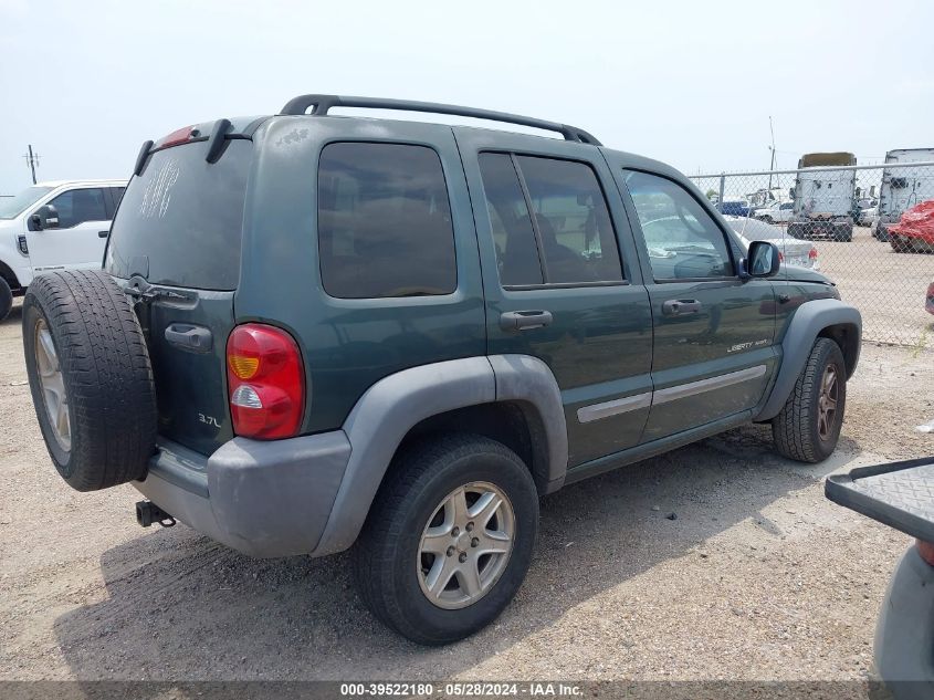 2002 Jeep Liberty Sport VIN: 1J4GK48K12W126612 Lot: 39522180