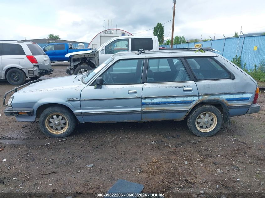 1984 Subaru Gl 4Wd VIN: JF2AM53B6EE414527 Lot: 39522206
