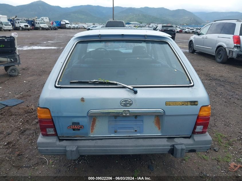 1984 Subaru Gl 4Wd VIN: JF2AM53B6EE414527 Lot: 39522206