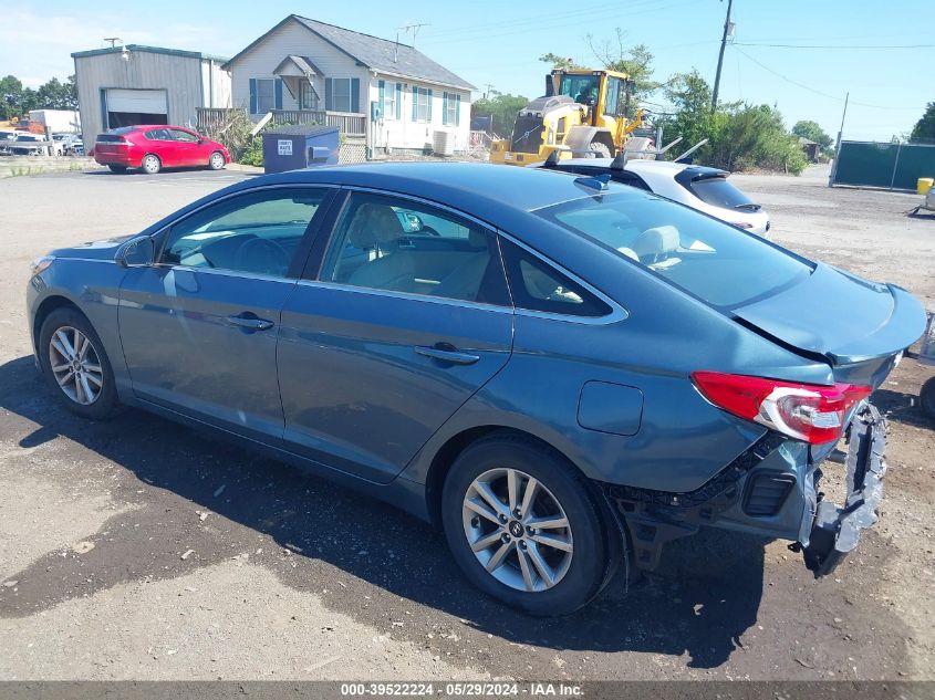 2017 Hyundai Sonata Se VIN: 5NPE24AF9HH582818 Lot: 39522224