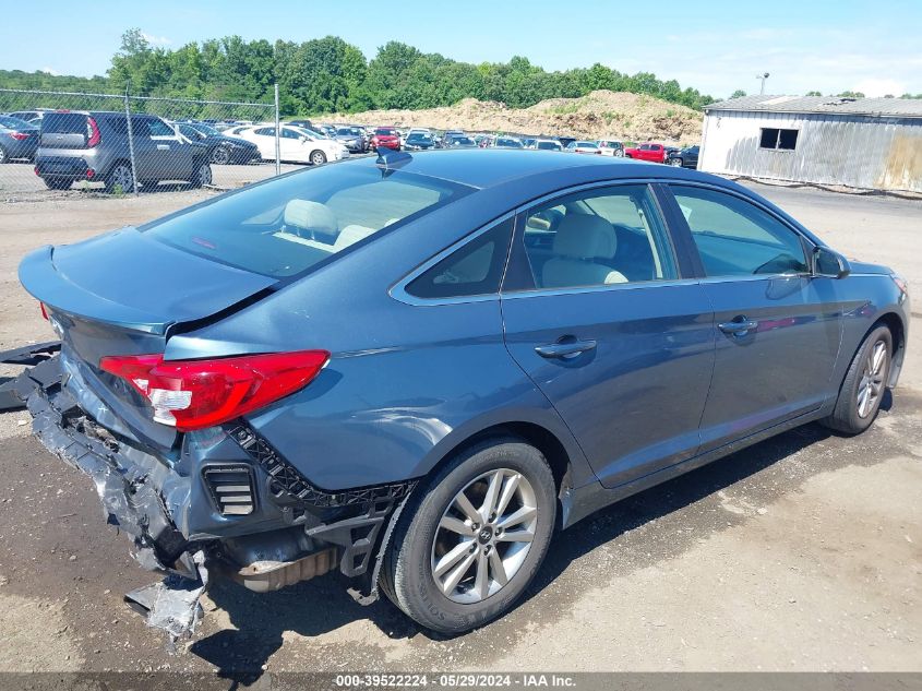 2017 Hyundai Sonata Se VIN: 5NPE24AF9HH582818 Lot: 39522224