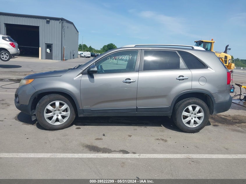2011 Kia Sorento Lx VIN: 5XYKTCA17BG130119 Lot: 39522299